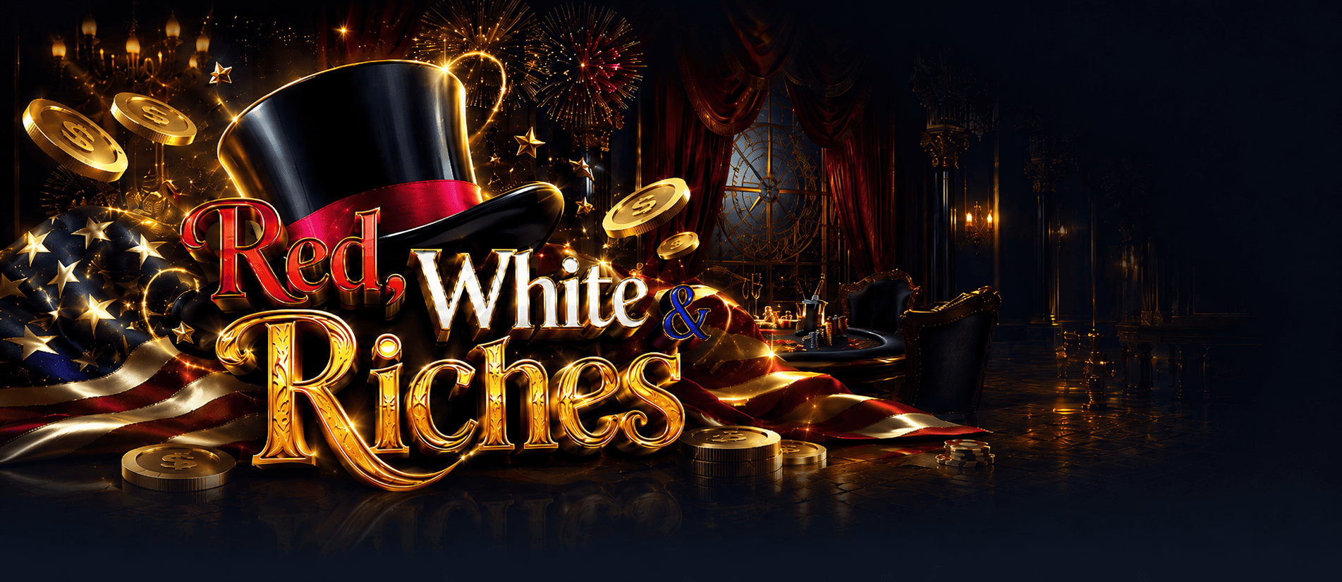 Red and White Riches popup artwork